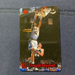 Donyell Marshall Sprint $2 Phone Card Unused/Unscratched Score Board Vintage